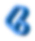 Small blue logo3d blurred